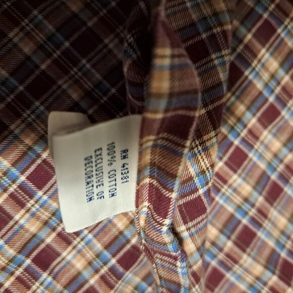 Ralph Lauren Men’s XL Long Sleeve Button Down Shirt Red Plaid - Picture 12 of 12
